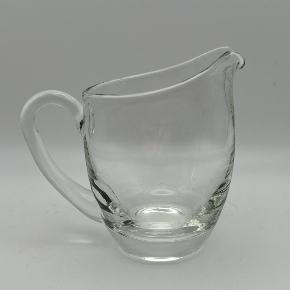 Creamer Sauce Syrup Pitcher 4"H Vintage Glass